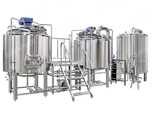 Configuración completa del sistema eléctrico de elaboración de cerveza de grano entero de 7 bbl